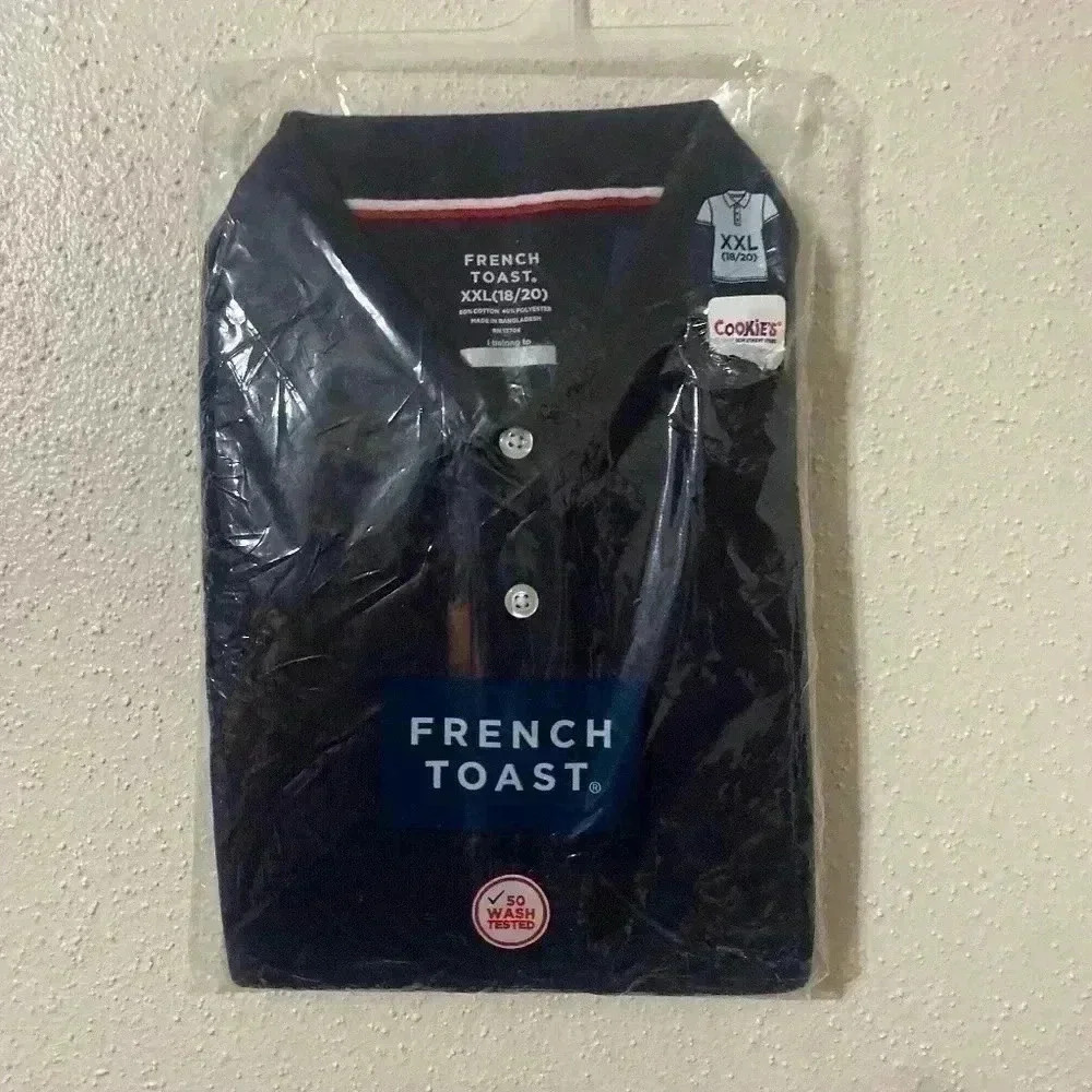 NWT FRENCH TOAST SCHOOL UNIFORM POLO TOP XXL